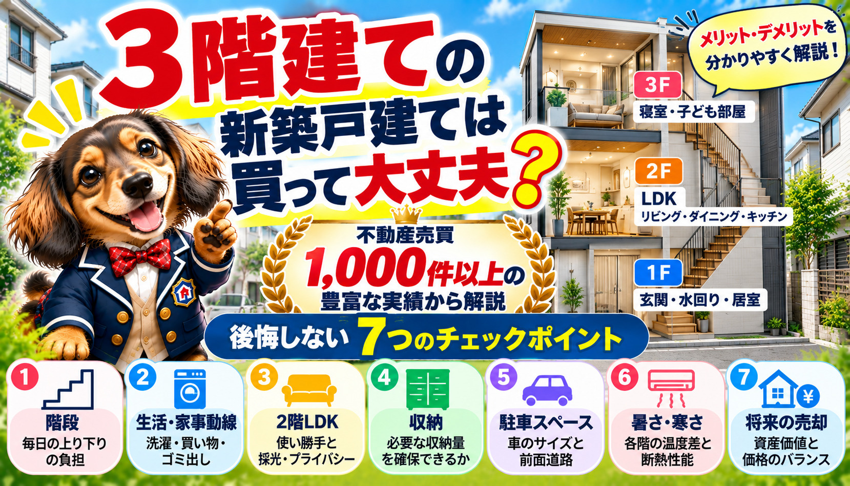 3階建ての新築戸建ては買って大丈夫？1,000件以上の売買経...の画像