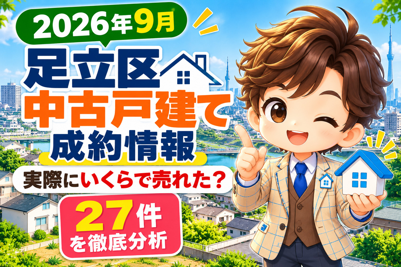 【2026年9月】足立区の中古戸建て成約情報｜実際に売れた価...の画像