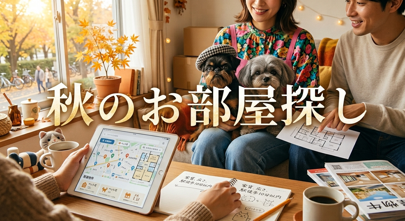実は狙い目！？秋にお部屋探しをするのがおすすめな理の画像