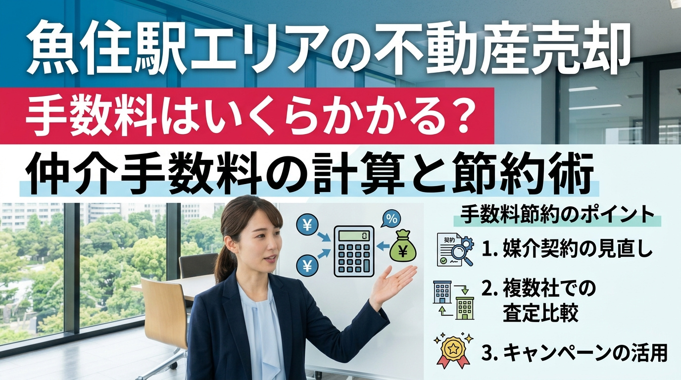 「手数料で損したくない」魚住駅の不動産売却費用を全部まとめま...の画像