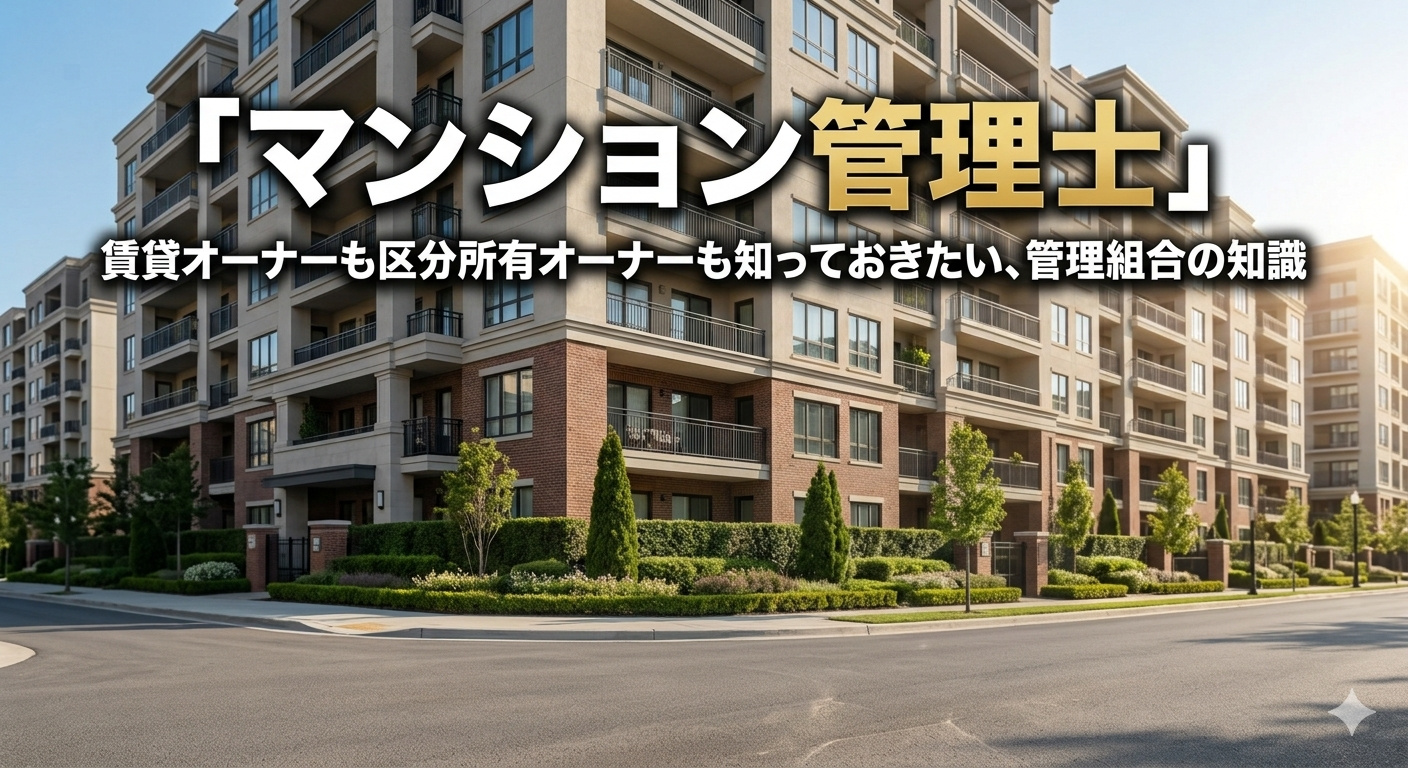 「マンション管理士」賃貸オーナーも区分所有オーナーも知ってお...の画像