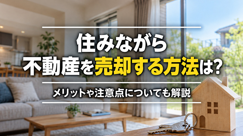 住みながら不動産を売却する方法は？メリットや注意点についても...の画像