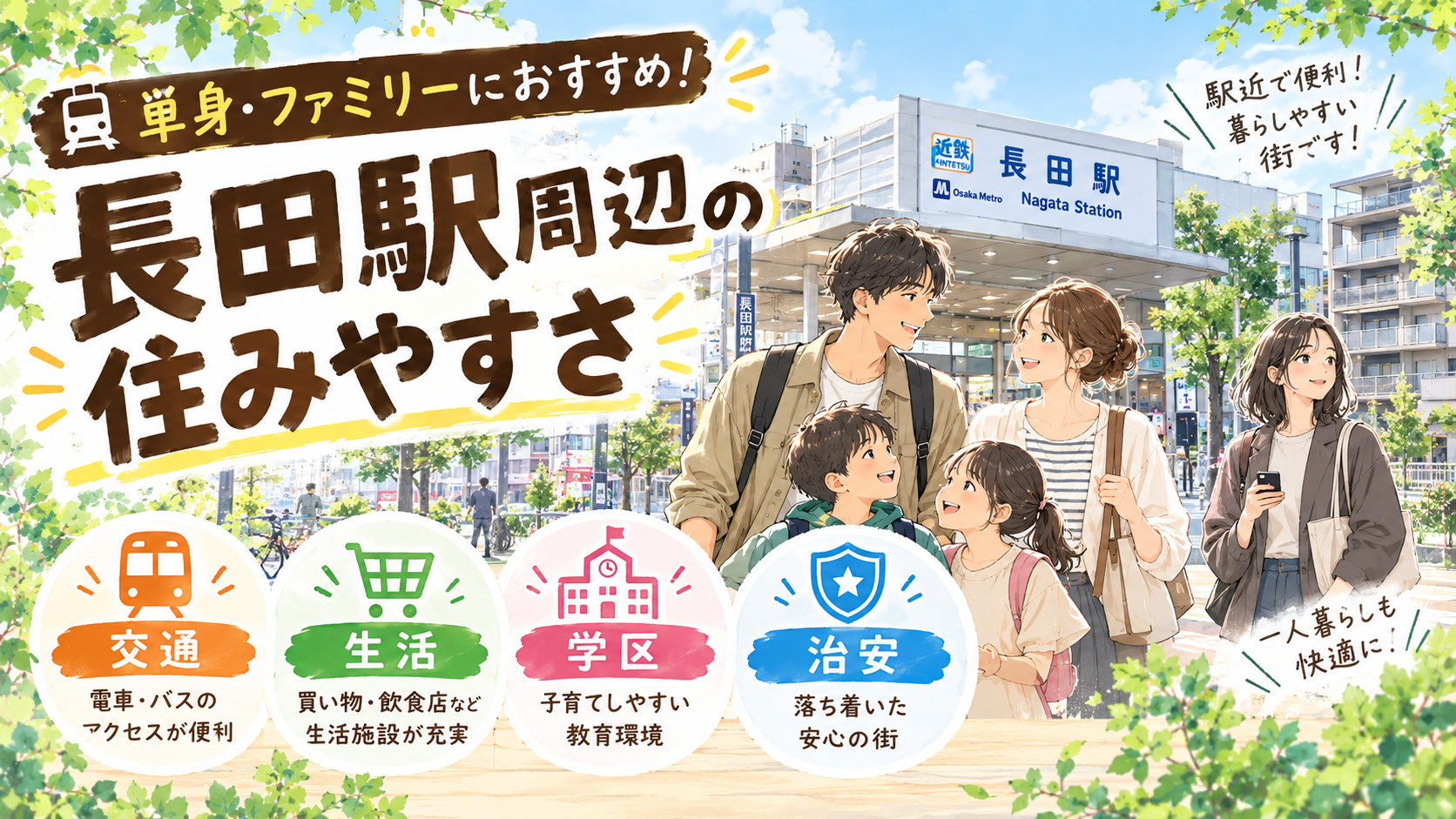 長田駅エリアの魅力を徹底解説｜学区・交通・住みやすさの画像