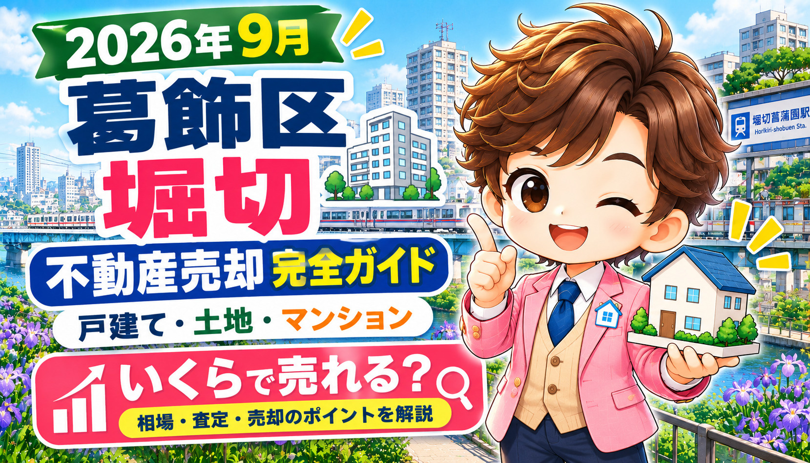 葛飾区堀切で不動産を売却するなら？相場・査定・売却時の注意点...の画像