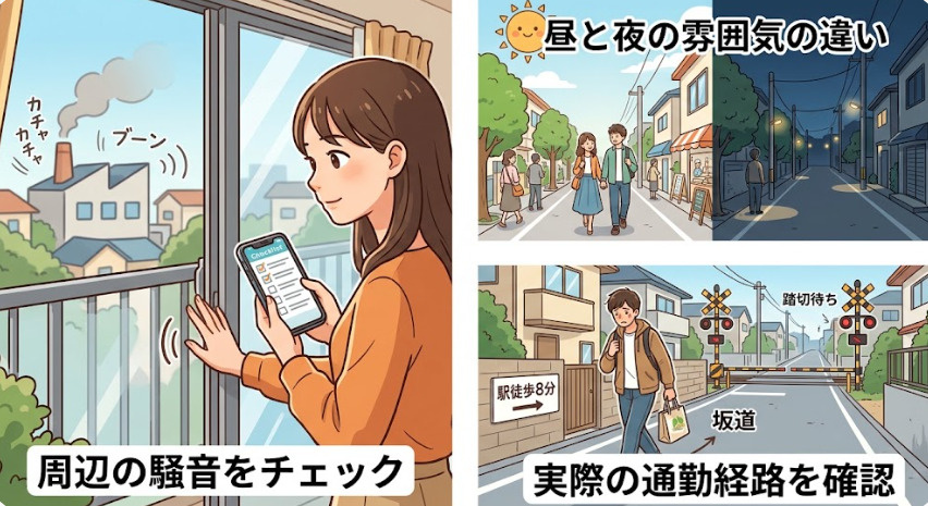 住んでから後悔しない】内見時に見落としがちな「周辺環境・嫌悪...の画像