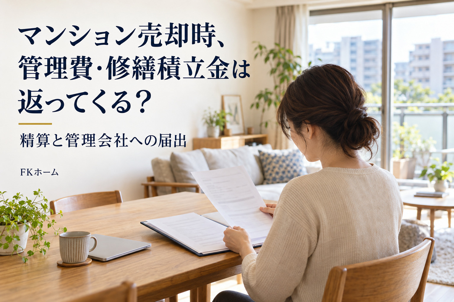 マンション売却時、管理費・修繕積立金は返ってくる？精算と管理...の画像