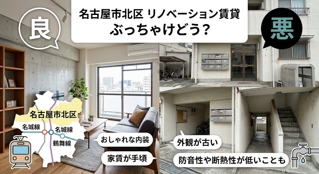 【名古屋市北区】リノベーション賃貸ってぶっちゃけどう？メリッ...の画像