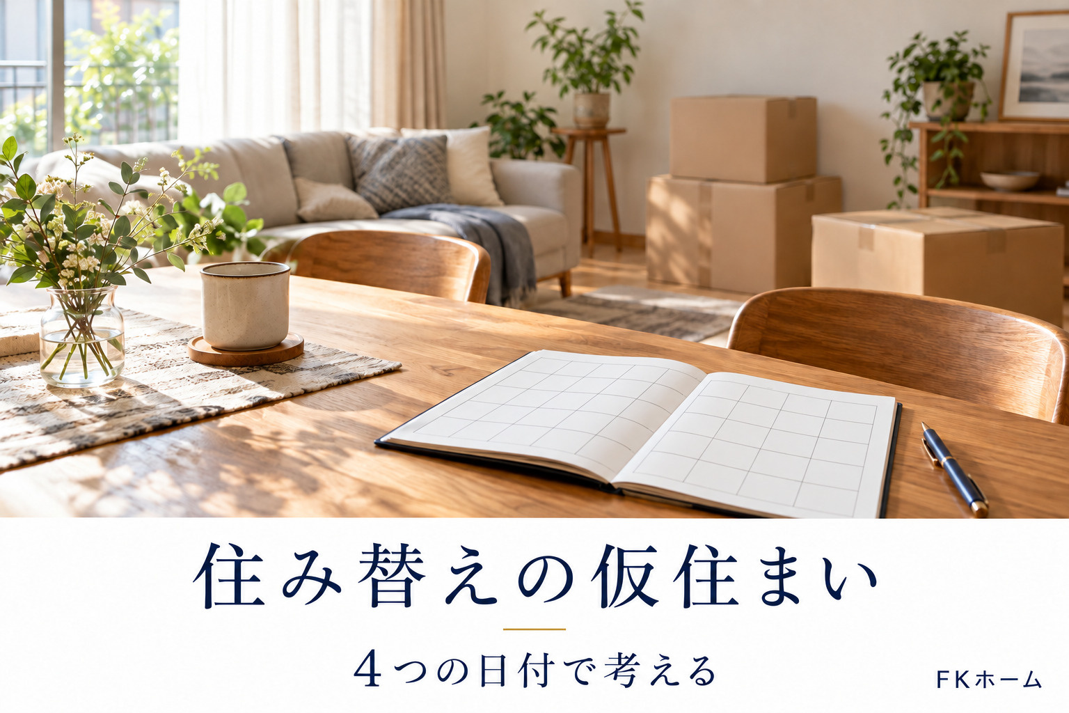 住み替えで仮住まいは必要？旧居の明渡しから新居で暮らし始める...の画像