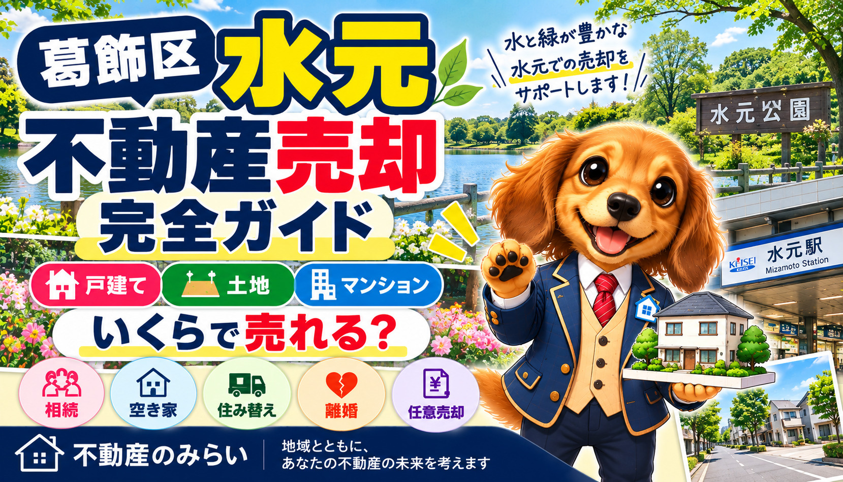 葛飾区水元で不動産を売却するなら？相場・査定・相続した実家・...の画像