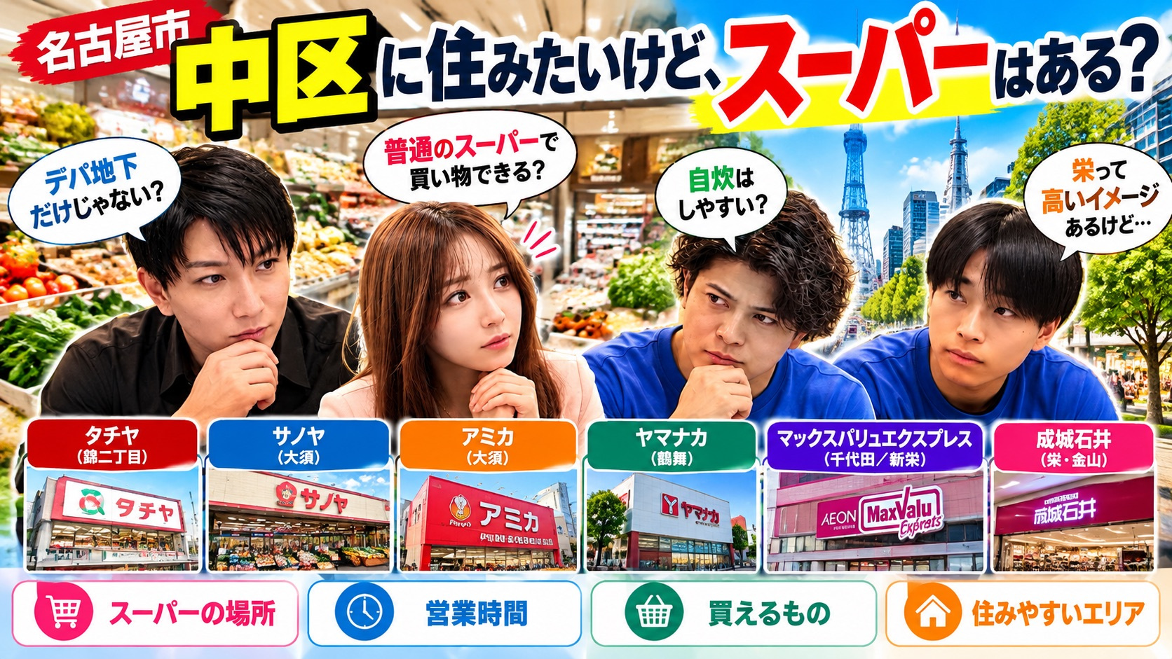 【名古屋市中区に住みたい！】普通のスーパーはある？栄・伏見・...の画像
