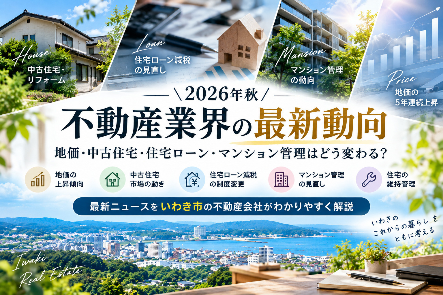 2026年秋の不動産業界最新ニュース｜地価上昇・中古住宅・住...の画像
