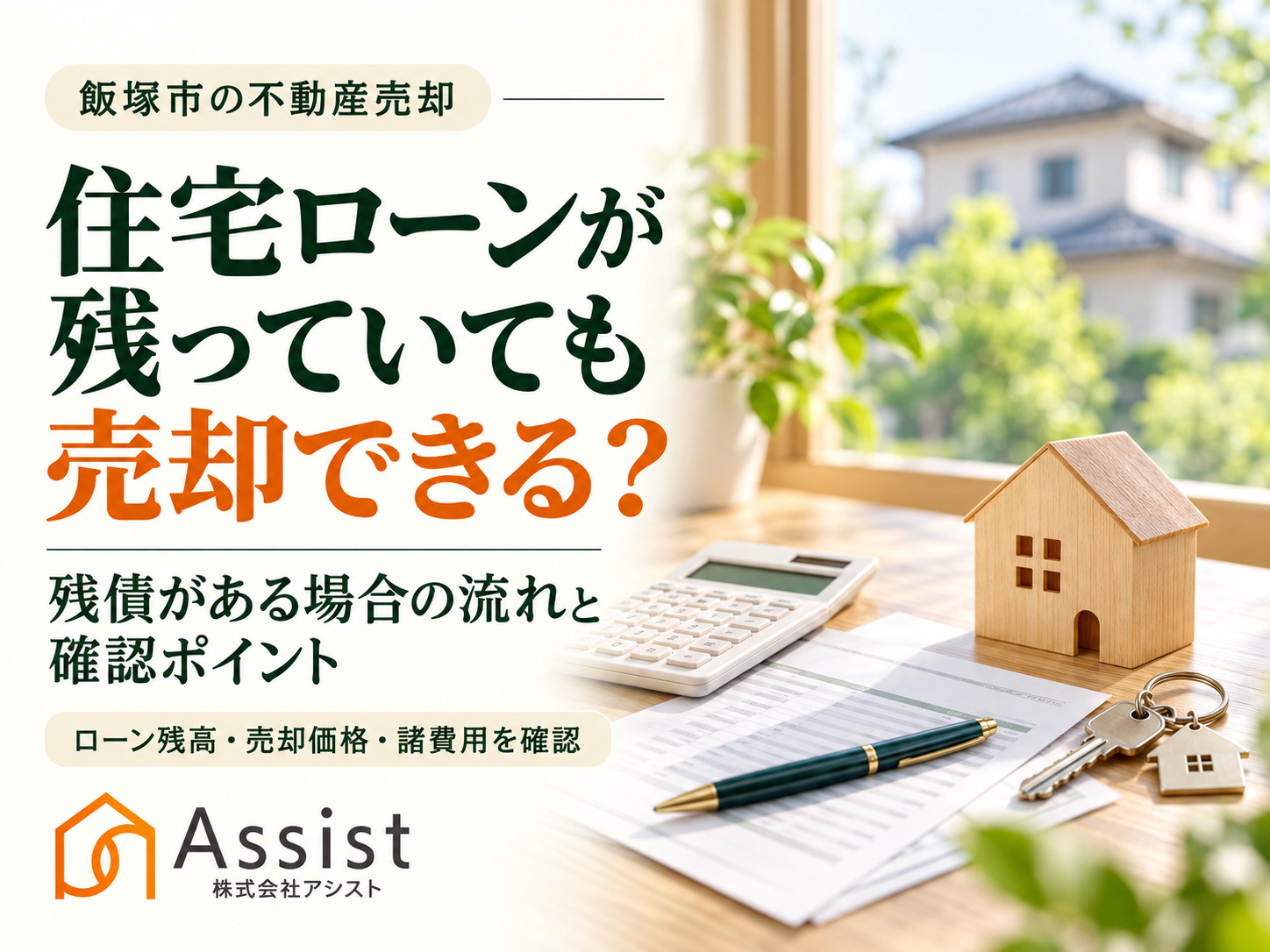 【飯塚市】住宅ローンが残っている家は売却できる？残債がある場...の画像