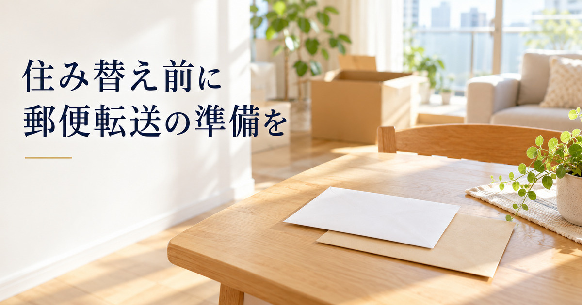 住み替えの郵便転送はいつ準備する？引越し前に確認したい3つの...の画像