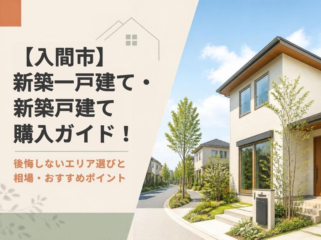 【入間市】新築一戸建て・新築戸建て購入ガイド！後悔しないエリ...の画像