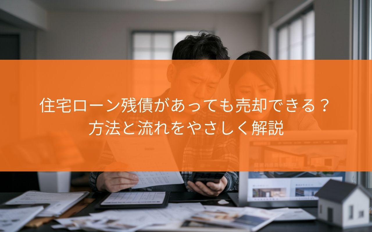 【知らないと困る！】住宅ローン残債があっても売却できる？方法...の画像