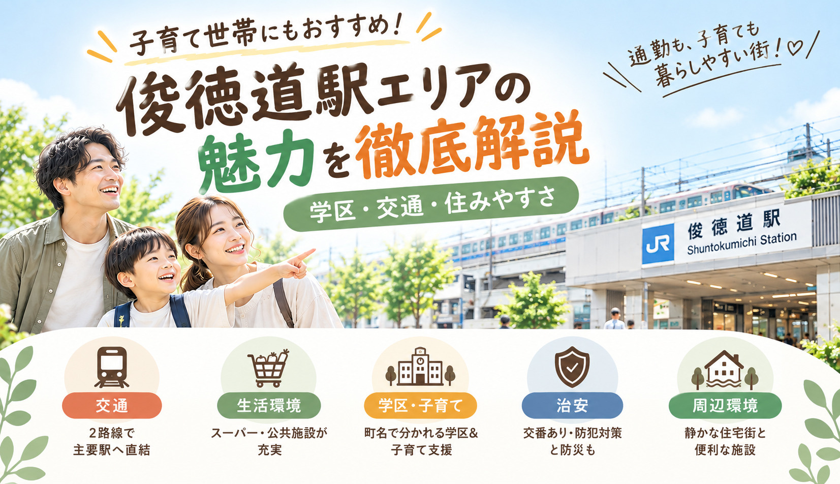 俊徳道駅エリアの魅力を徹底解説｜子育て世帯にもおすすめの画像