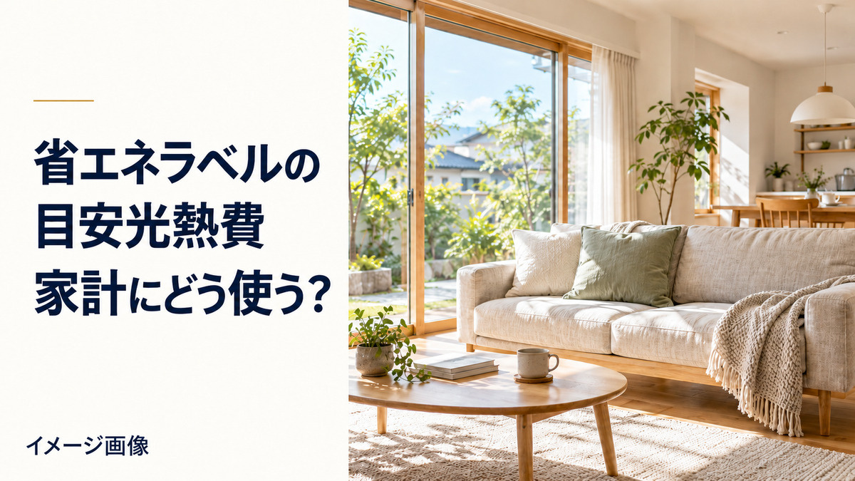 省エネ性能ラベルの「目安光熱費」は家計予算に使える？購入前の...の画像