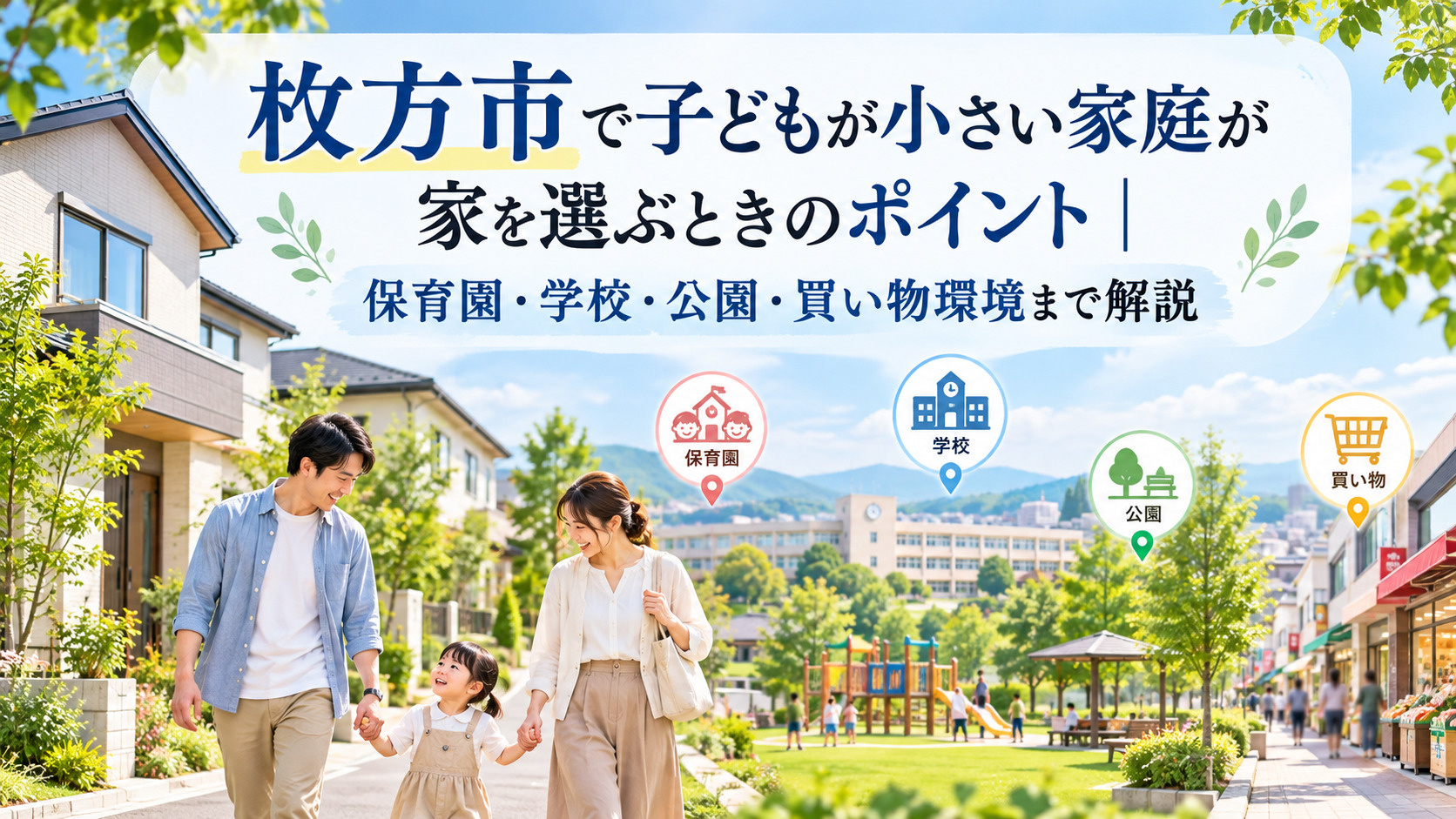 枚方市で子どもが小さい家庭が家を選ぶときのポイント｜保育園・...の画像