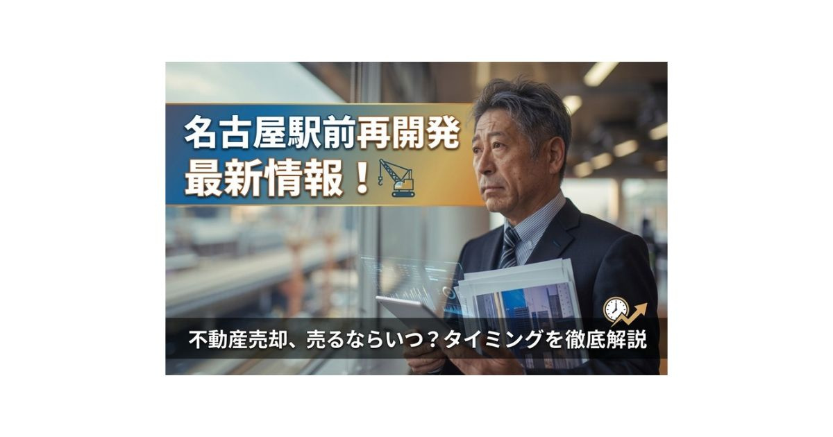 名古屋駅前再開発の最新情報は？不動産売却はいつが得かを解説の画像