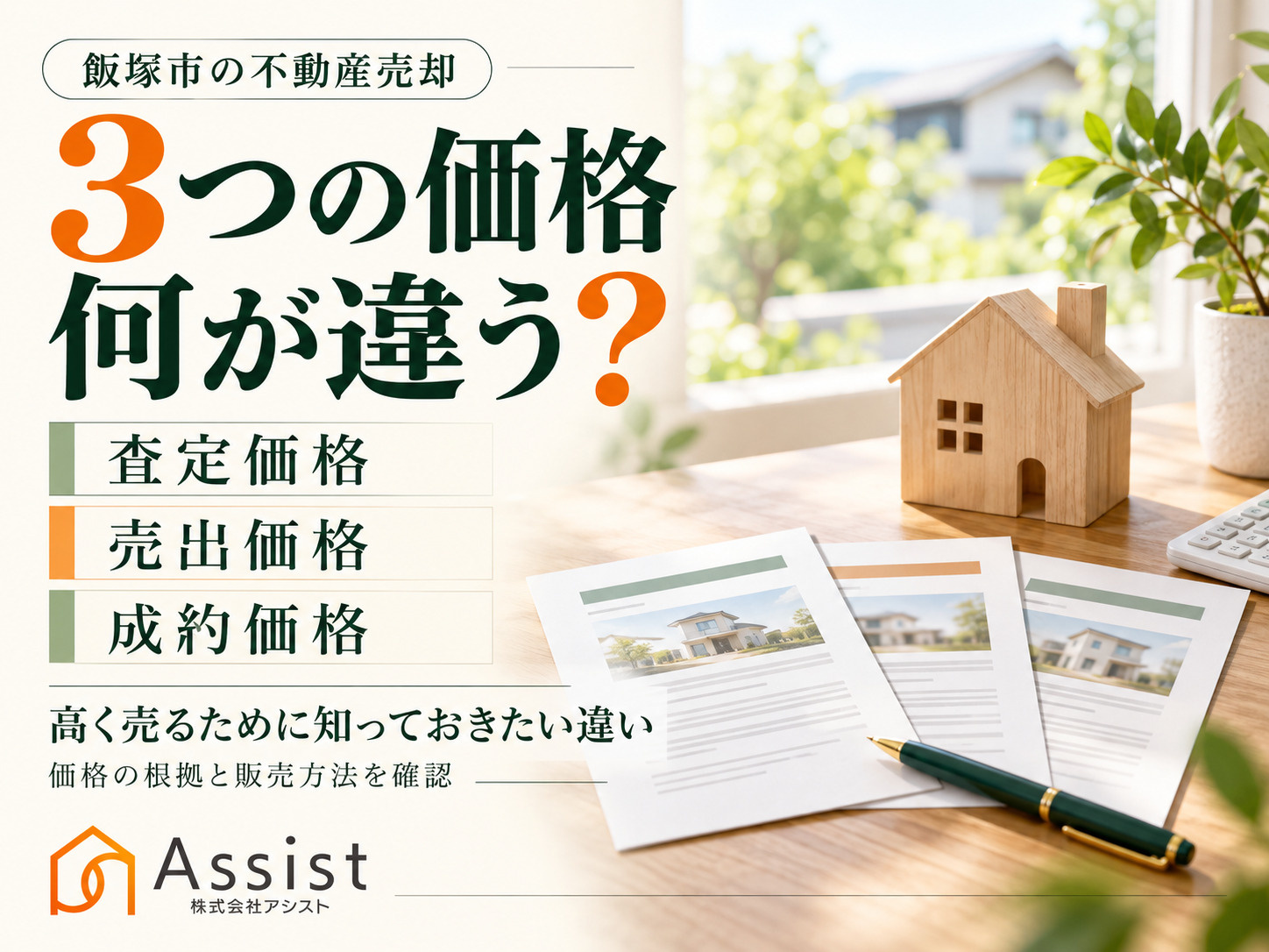 【飯塚市】査定価格・売出価格・成約価格は何が違う？不動産を高...の画像