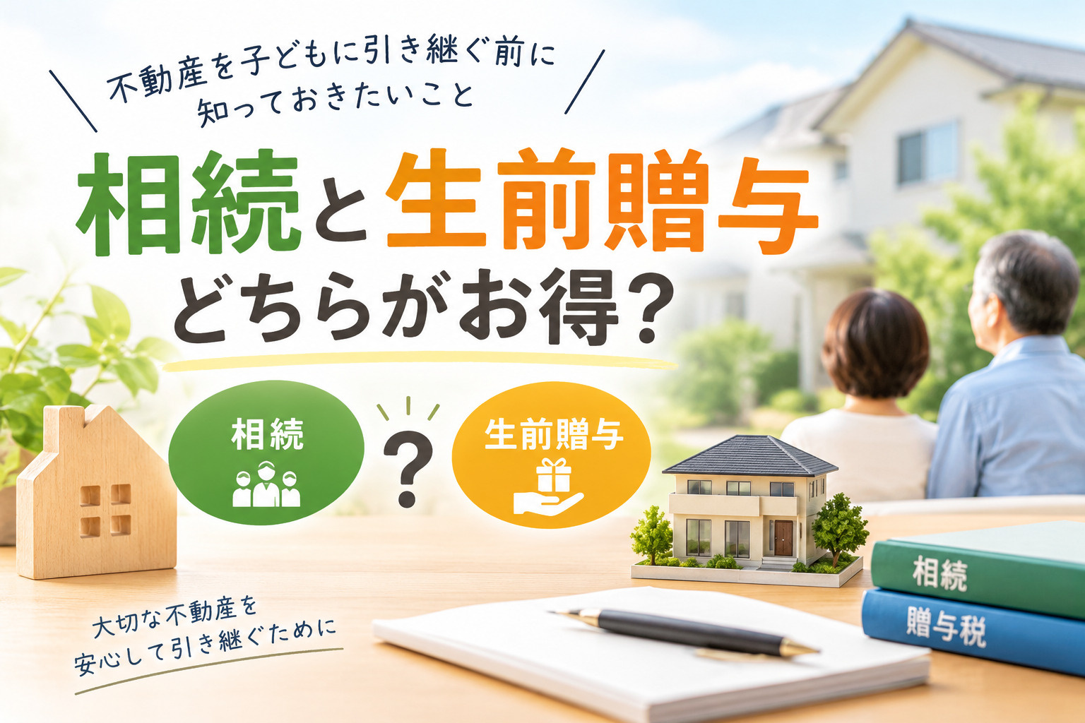 相続と生前贈与、どちらがお得？不動産を子どもに引き継ぐ前に知...の画像