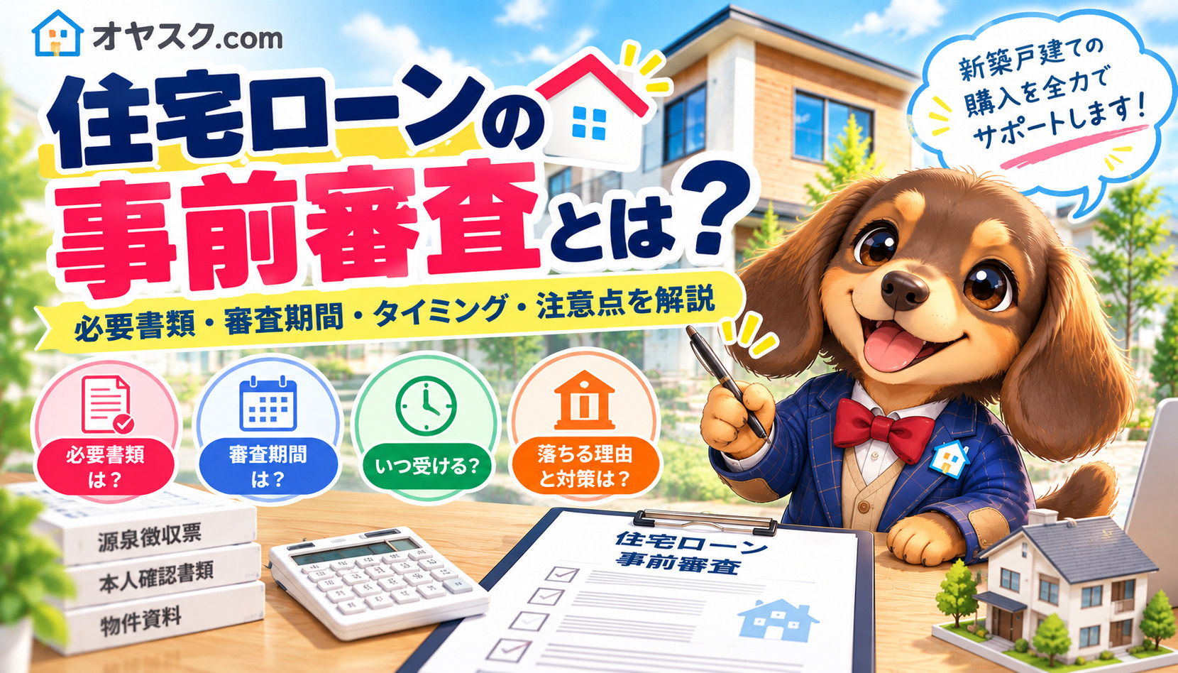 住宅ローンの事前審査とは？新築戸建て購入前に知っておきたい流...の画像