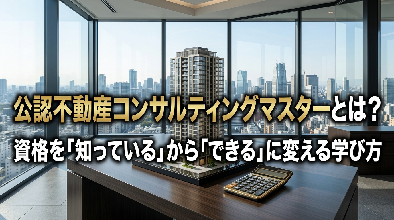 公認不動産コンサルティングマスターとは?資格を「知っている」...の画像