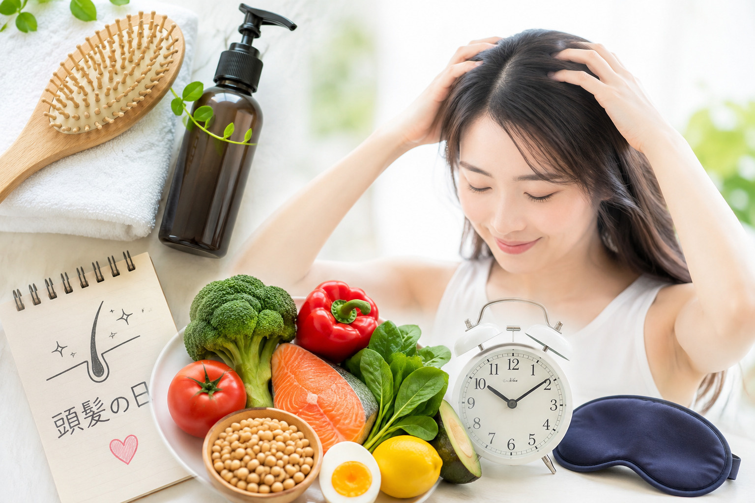 頭髪の日に見直したい髪と頭皮の健康習慣！毎日の生活でできる抜...の画像
