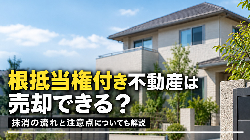 根抵当権付き不動産は売却できる？抹消の流れと注意点についても...の画像