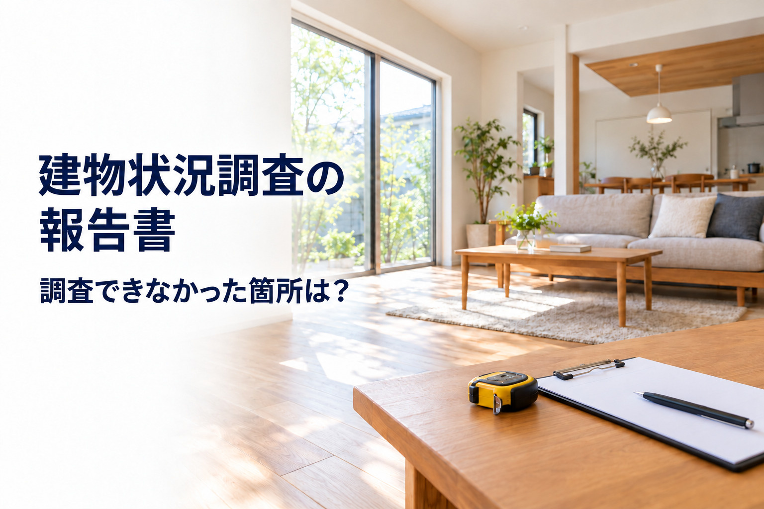 建物状況調査の報告書で「調査できなかった箇所」があったら。契...の画像