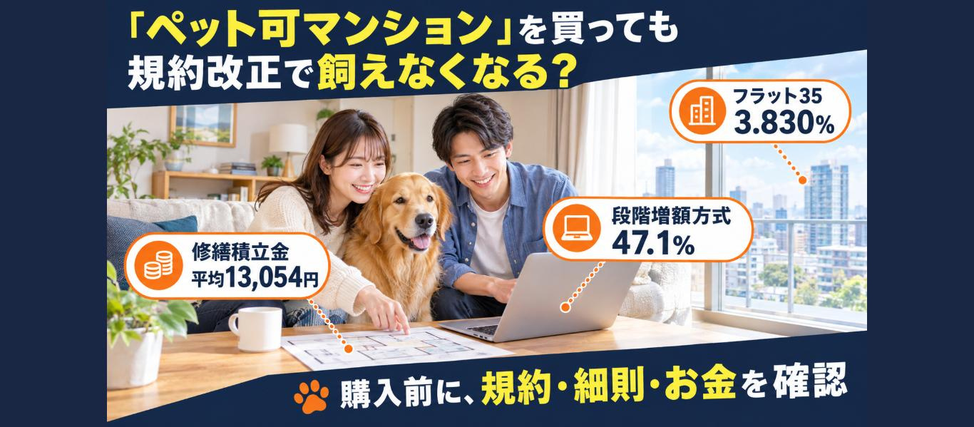 【購入前に確認】「ペット可マンション」を買っても、規約改正で...の画像