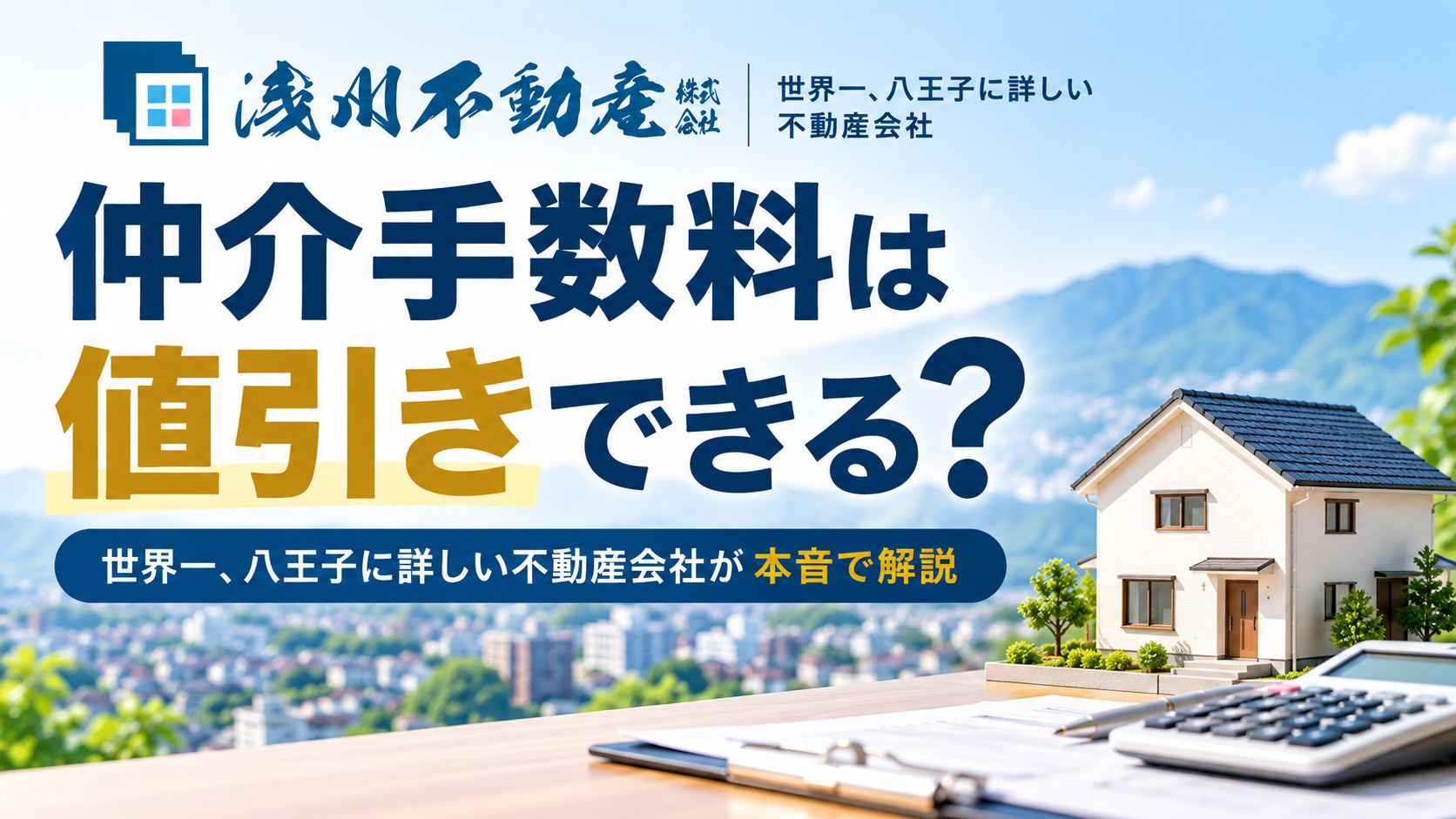 仲介手数料は値引きできる？世界一、八王子に詳しい不動産会社が...の画像
