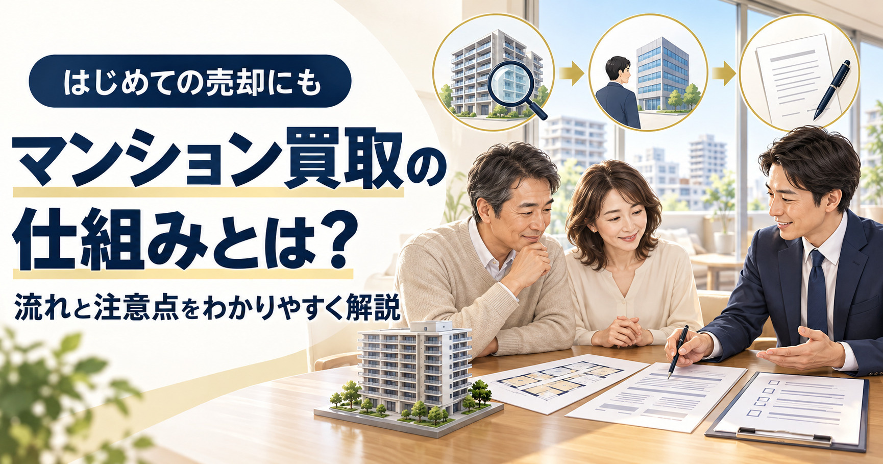 マンション不動産買取の仕組みとは？流れと注意点をわかりやすく...の画像