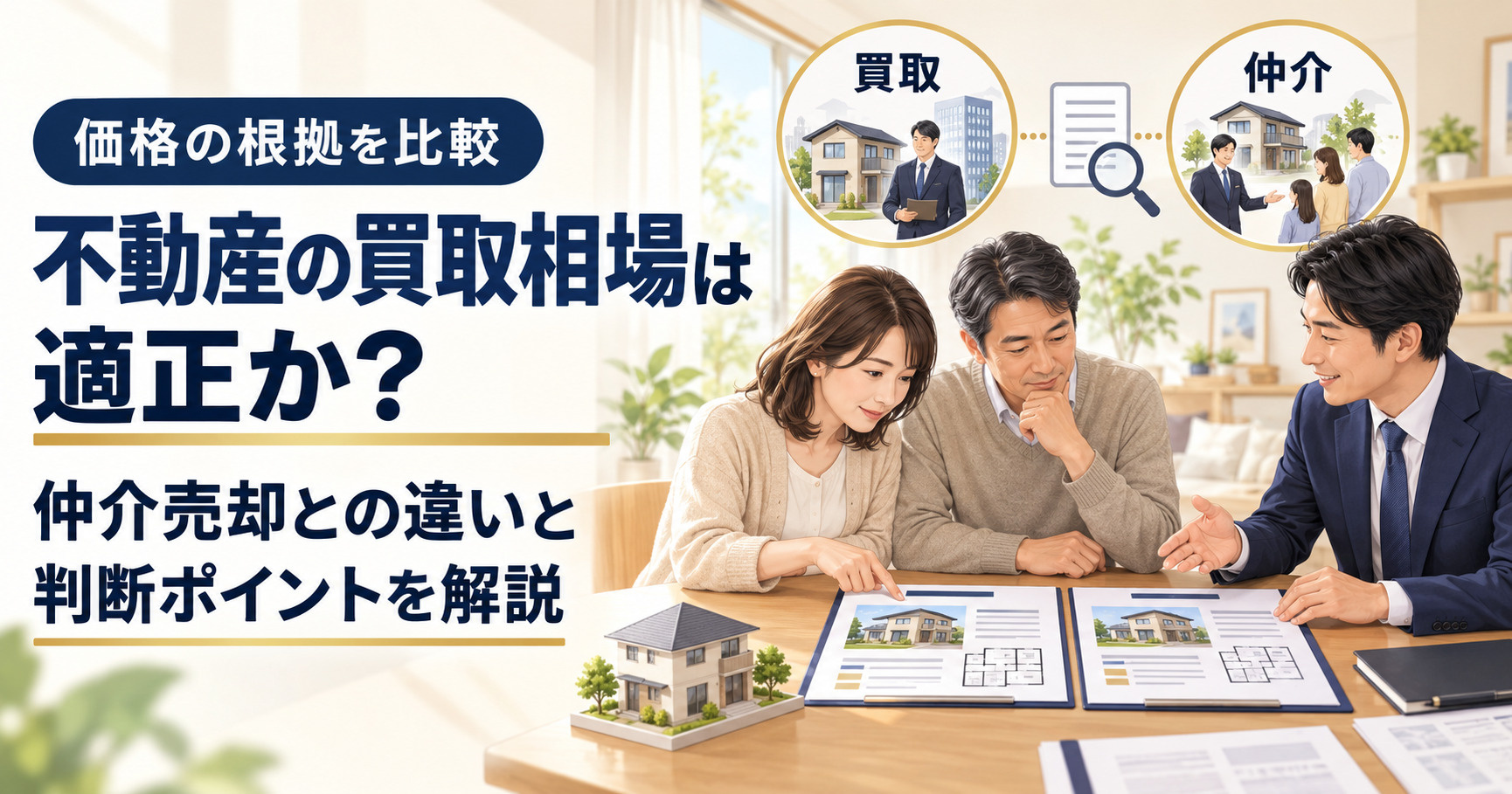 不動産の買取相場は適正か？仲介売却との違いと判断ポイントを解...の画像