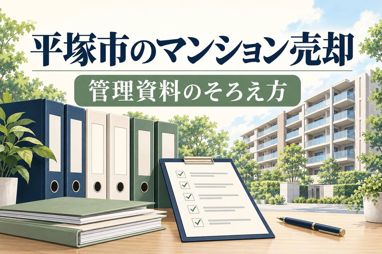 平塚市のマンション売却前に集めたい管理資料｜修繕計画・議事録...の画像
