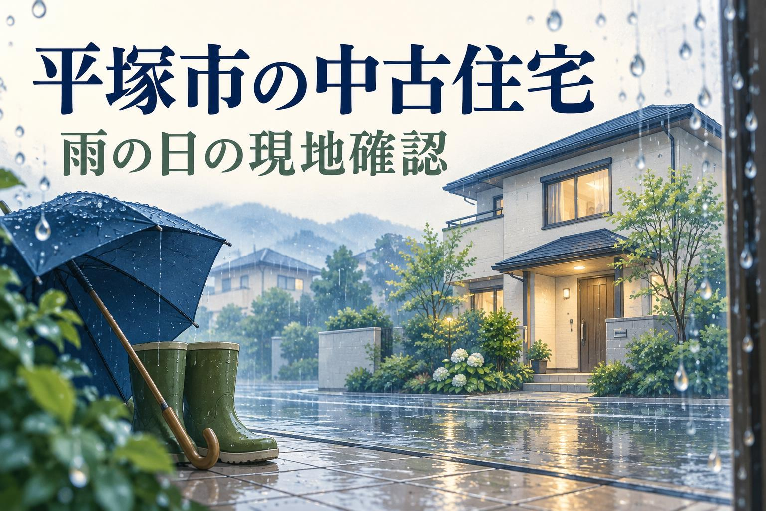 平塚市の中古住宅は雨の日も見た方がいい？排水・雨染み・生活動...の画像