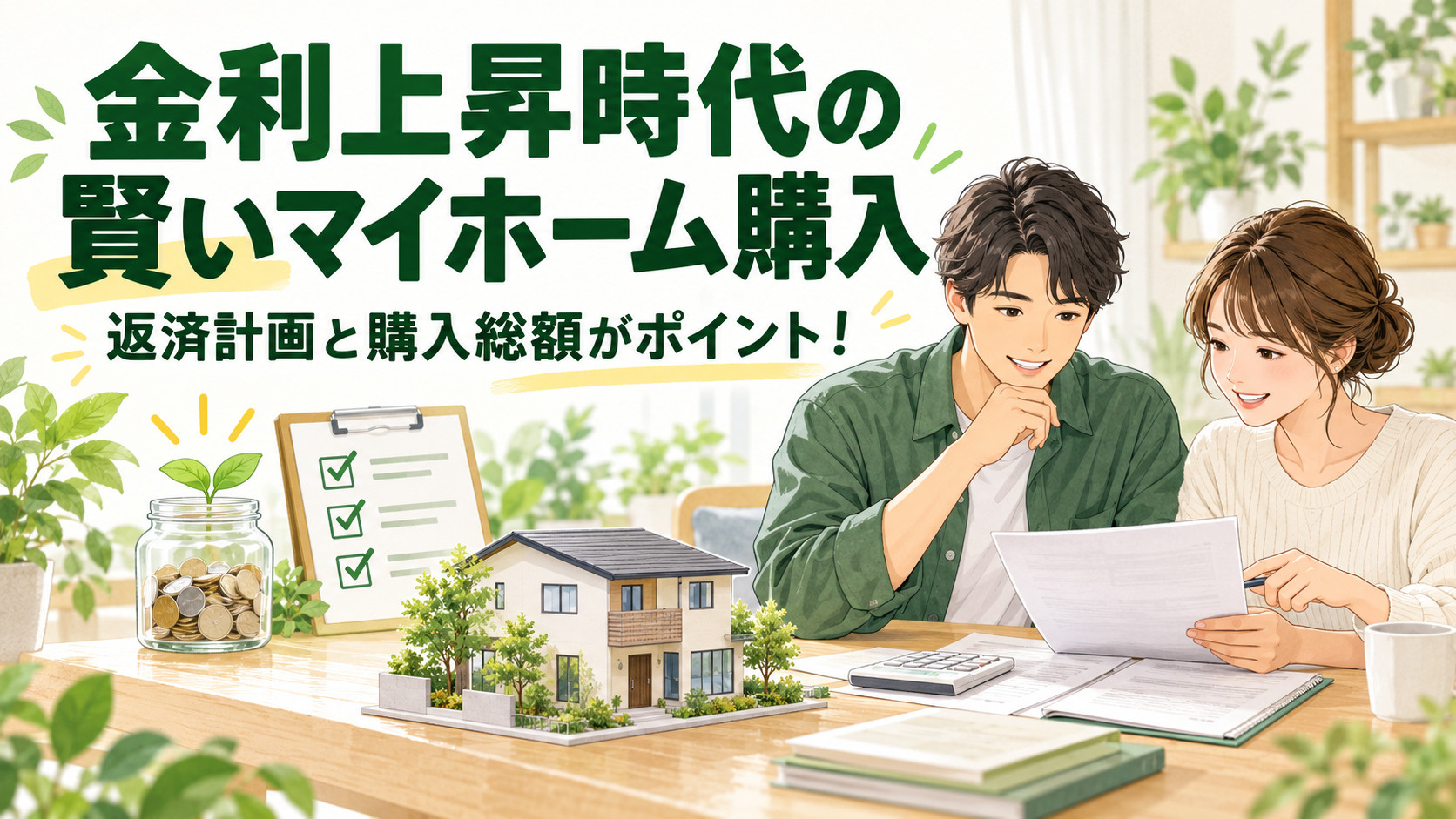  住宅ローン金利が上がる今、賢く家を買うには？購入総額を抑え...の画像