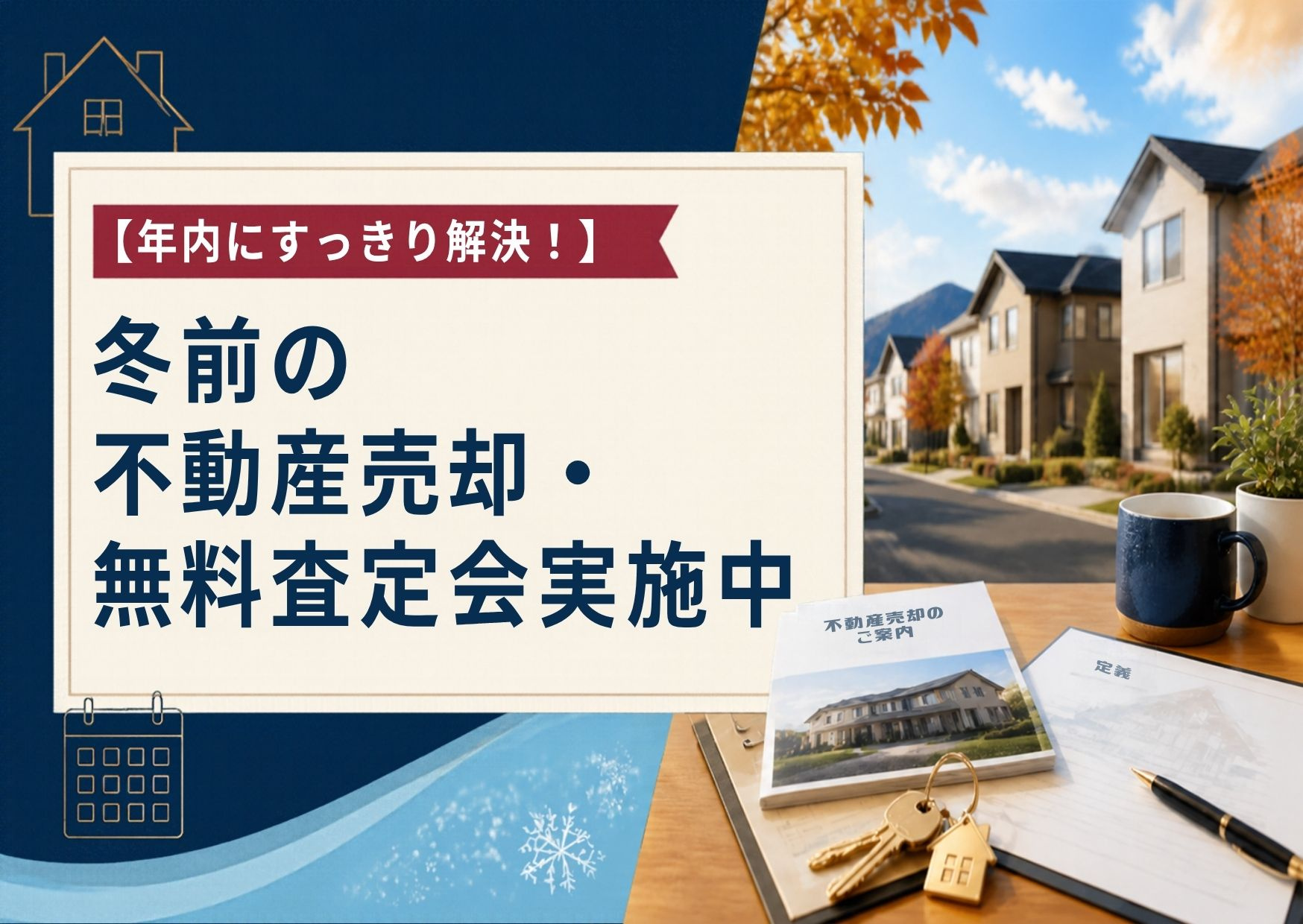 【年内にすっきり解決！】冬前の不動産売却・無料査定会開催！入...の画像