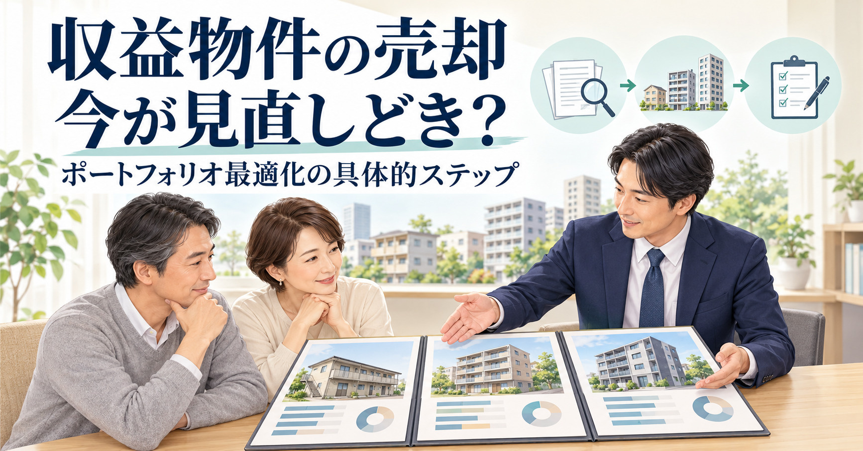 収益物件の売却は今が見直しどき？ポートフォリオ最適化の具体的...の画像