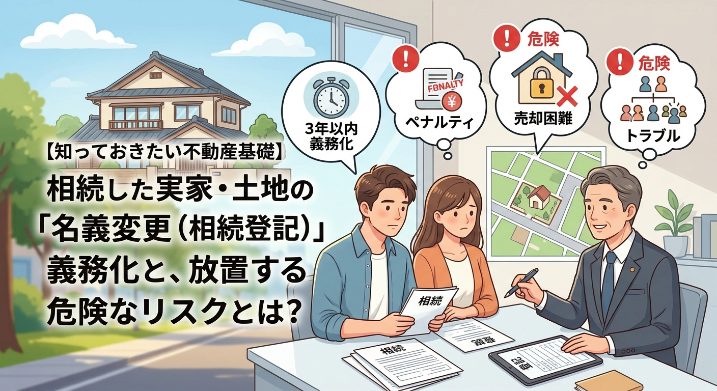 【知っておきたい不動産基礎】相続した実家・土地の「名義変更（...の画像