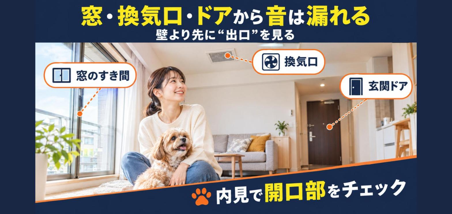 【内見でわかる】賃貸の窓・換気口から犬の鳴き声はどれくらい漏...の画像