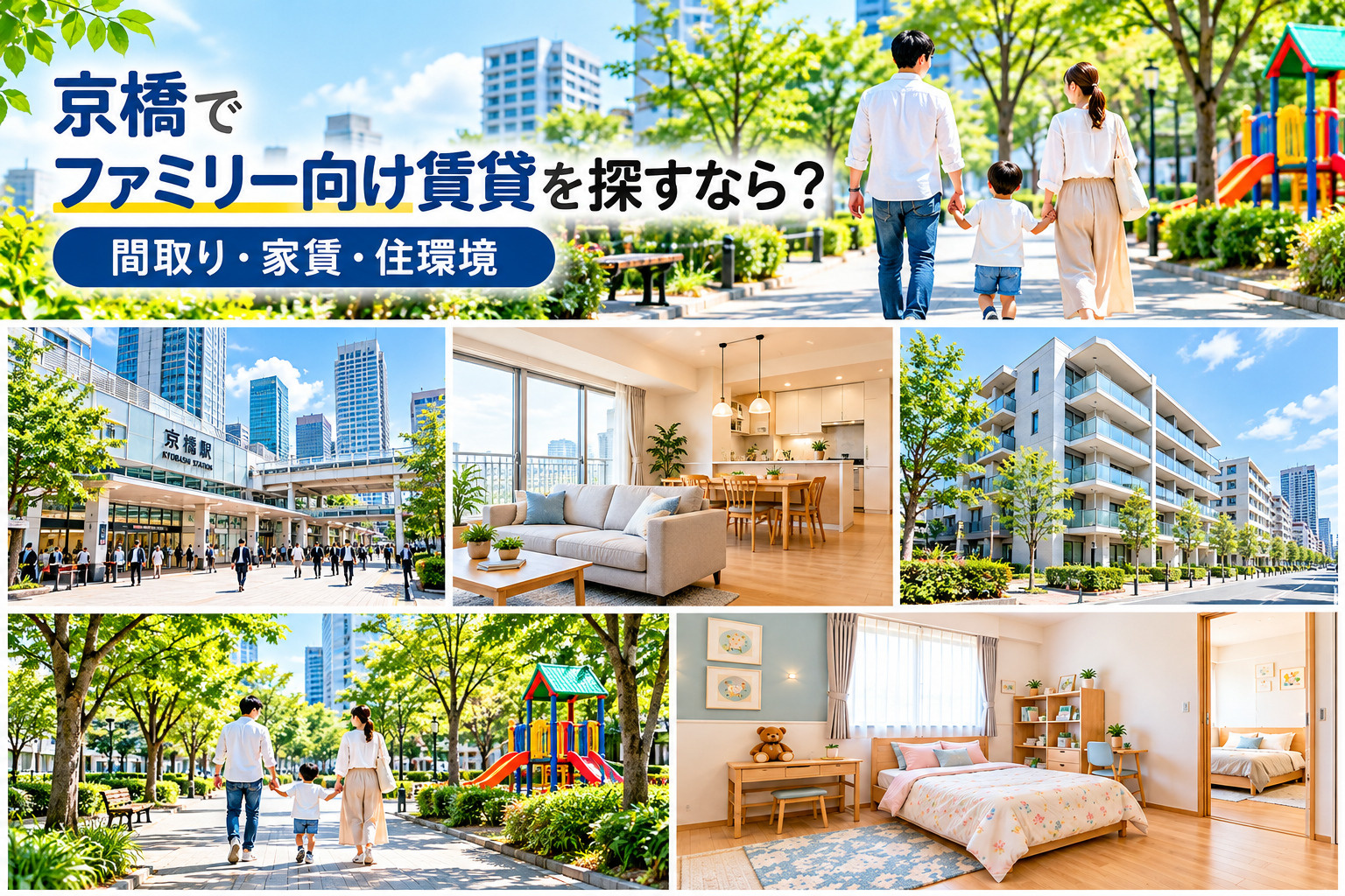 【2026年版】京橋でファミリー向け賃貸を探すなら？間取り・...の画像