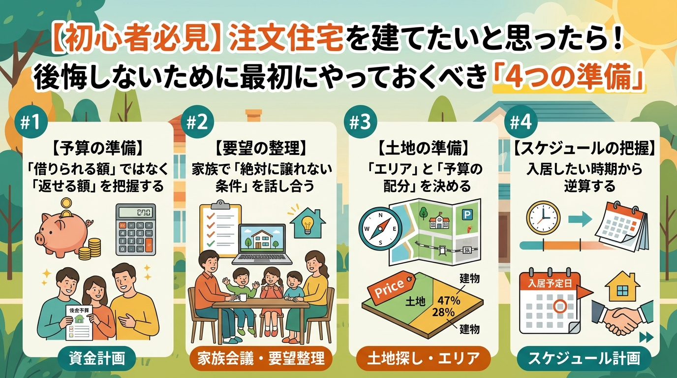 注文住宅を建てたいと思ったら！後悔しないために最初にやってお...の画像
