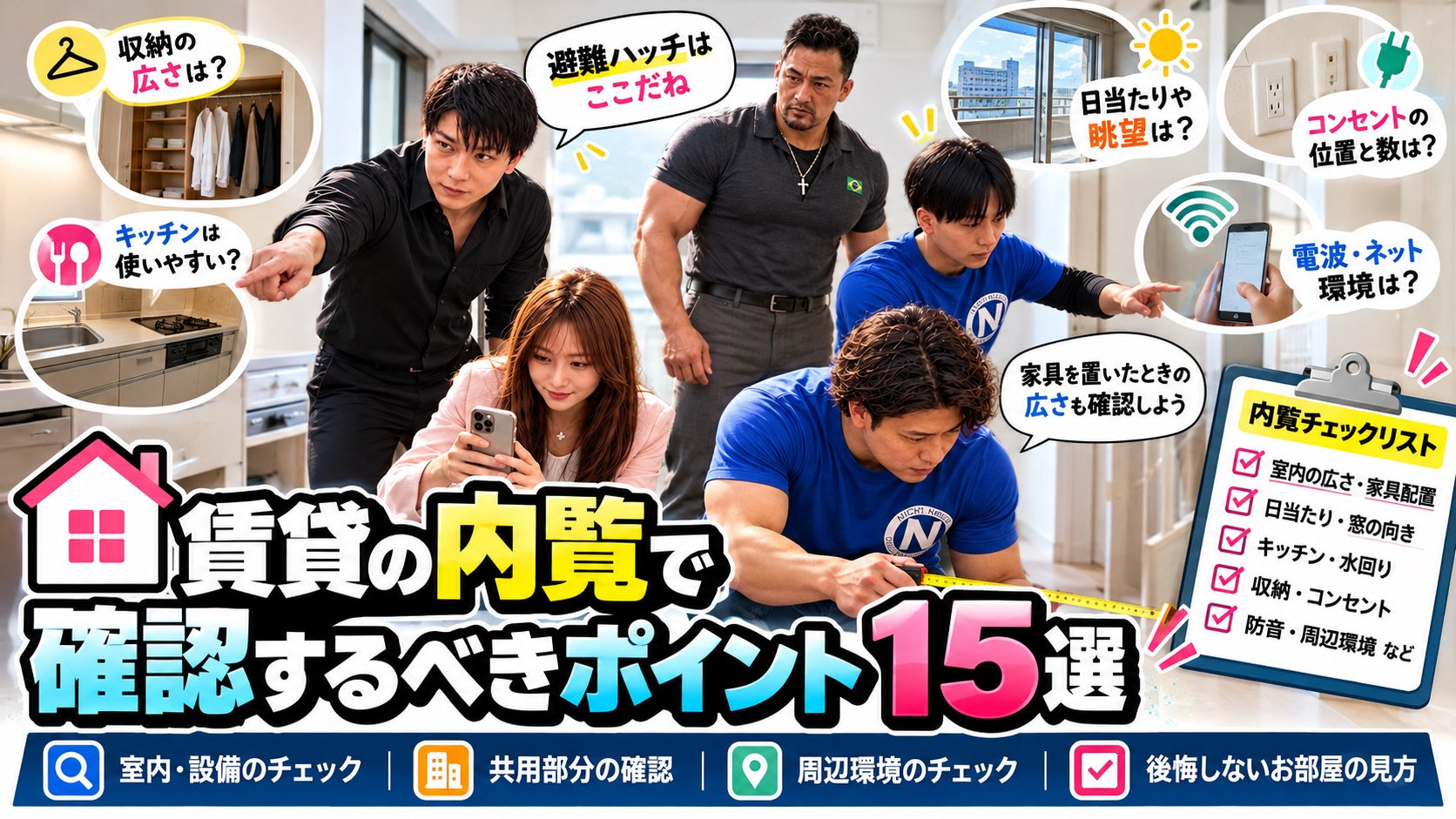 賃貸の内覧で確認するべきポイント15選！初めてのお部屋探しで...の画像