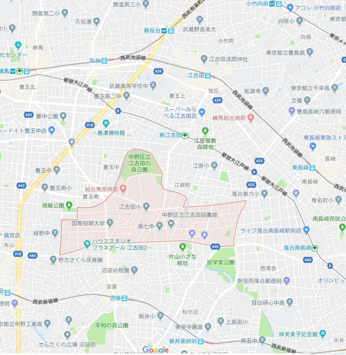 中野区の地名の小話の画像